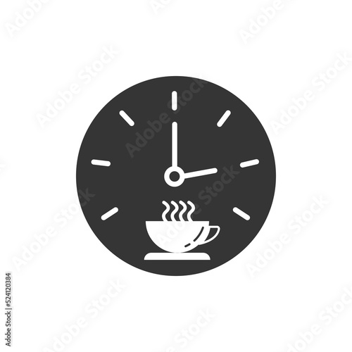 Coffee break icon. Glyph style. Can be used for web and mobile.
