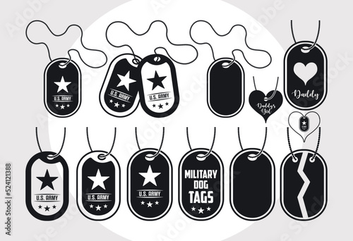 Military Dog Tags Svg, US Army Dog Tags Svg, US Army Svg, Dog Tags Svg, Military Tags Svg,
US Army Tags Silhouette,
 photo