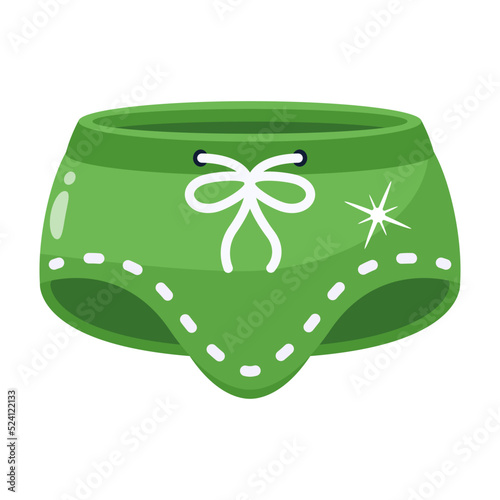 An underwear flat icon design 