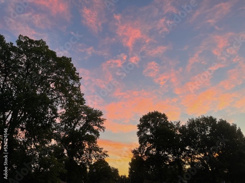 Early morning sky at the end of summer
