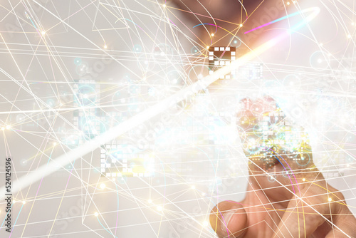 Neural network 3D illustrat...