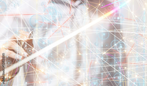 Neural network 3D illustrat...