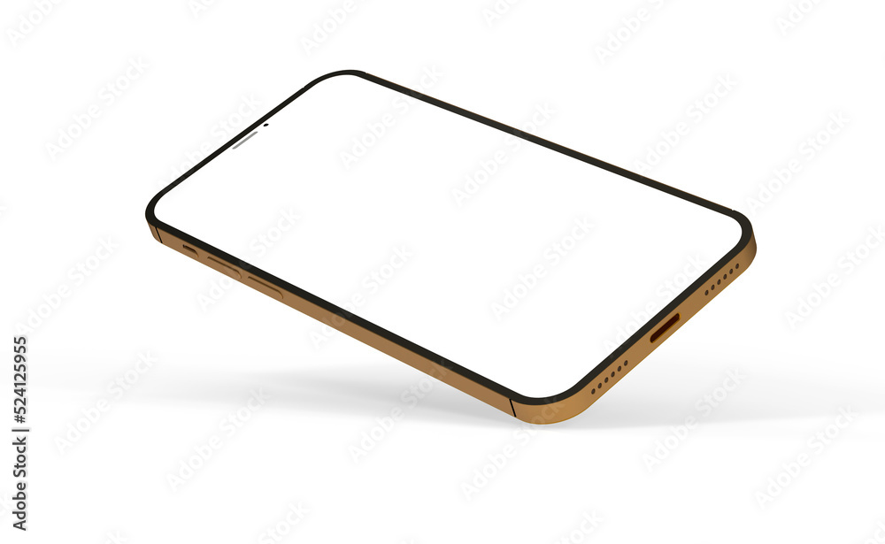 Smartphone. Mobile phone Template. Telephone 3d Smartphone. Mobile phone Template. Telephone 3d