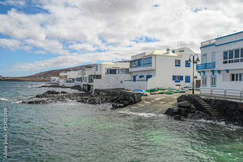 Houses by the sea in Arrieta, Lanzarote photo