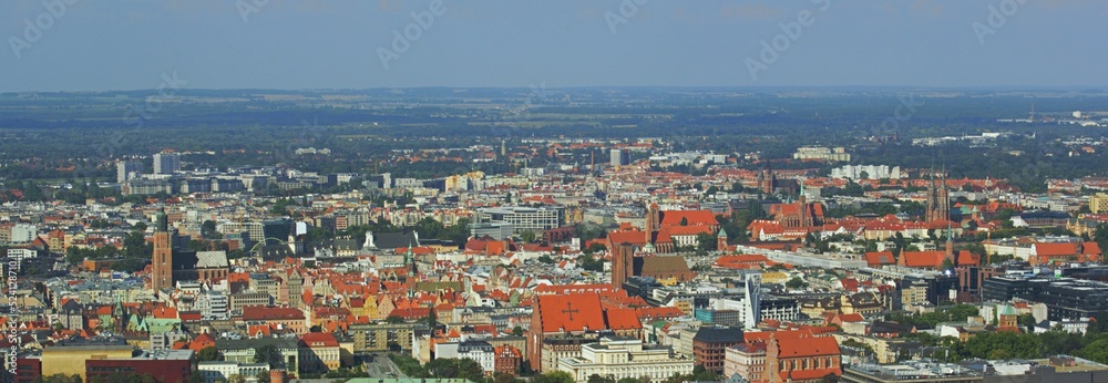 Panorama of the old town, Wrocław.