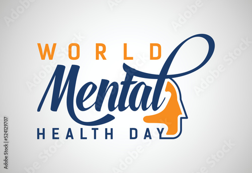 World Mental Health Day October 10, Vector Illustration. Mental Illness