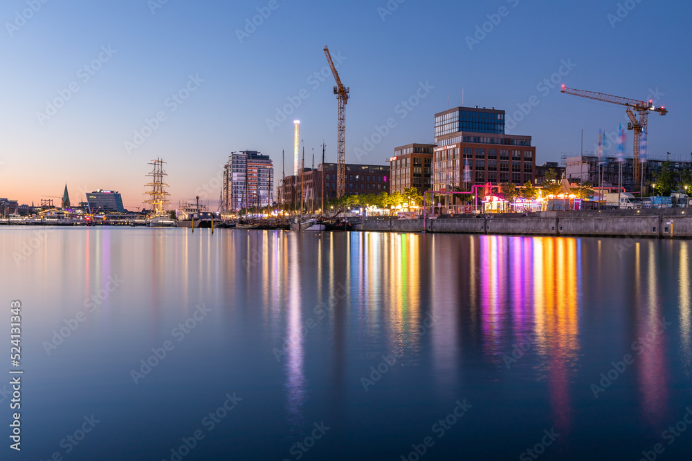 Hörn in Kiel zur Blauen Stunde