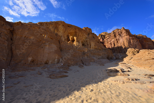 Holy Land of Israel. The Timna Valley. The copper mining of the King Solomon. © Ji