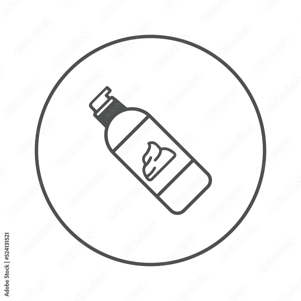 Beauty cosmetics wash foam icon | Circle version icon | Beauty cosmetics wash foam icon | Circle version icon |