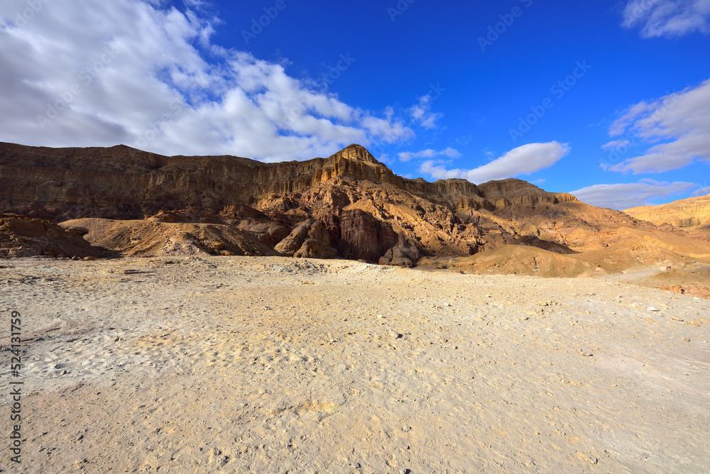 Holy Land of Israel. The Timna Valley. The copper mining of the King Solomon.