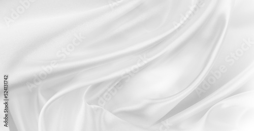 White silk fabric lines