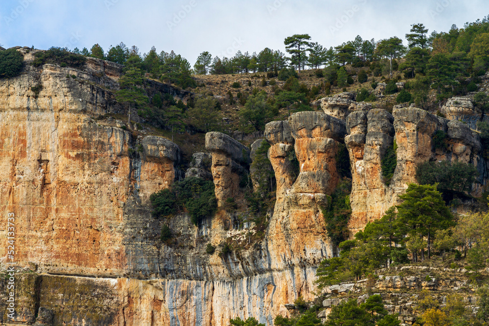 Durch Erosion gebildete Felsenformation in der Serania de Cuenca