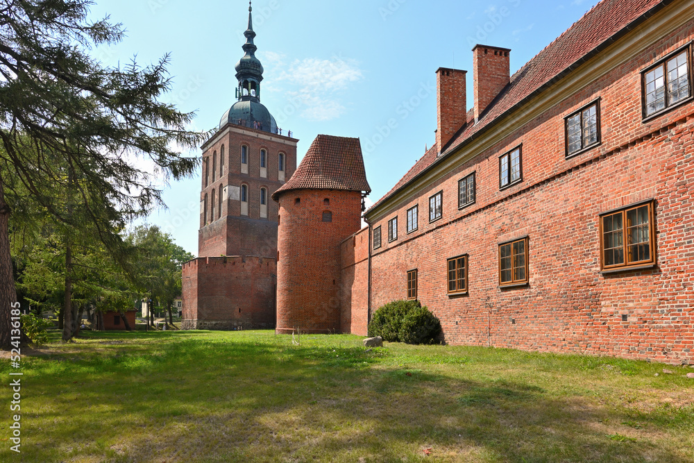 The Cathedral complex in Frombork, a historical complex of medieval buildings. Poland