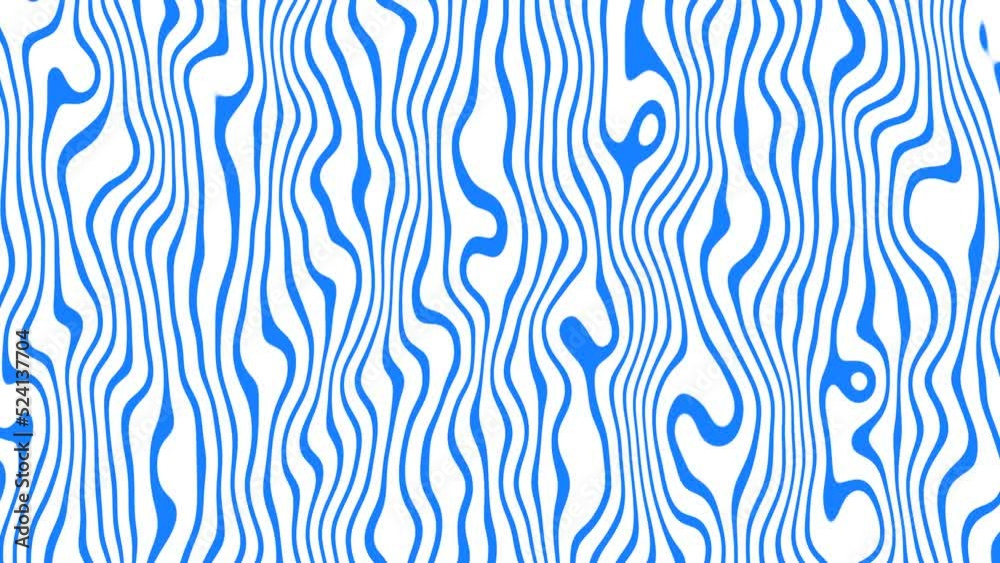 abstract blue background. abstract background with wavy pattern. Seamless looping art deco ornament motion design