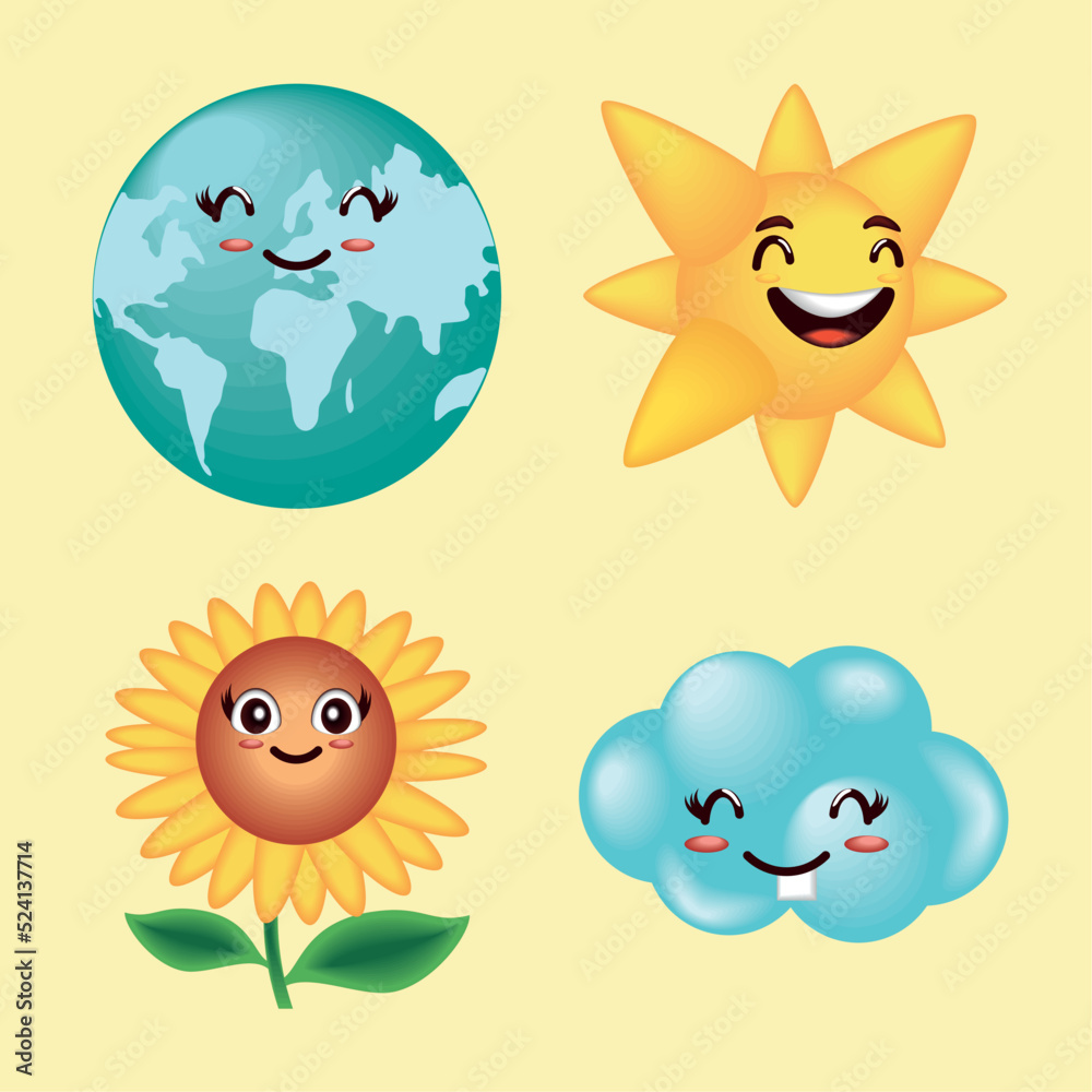 world smile day, icon set world smile day, icon set