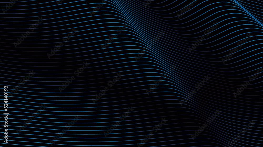 wave flowing lines blend smooth wavy abstract background vector. Blue diagonal line architecture geometry tech abstract subtle background vector illustration
