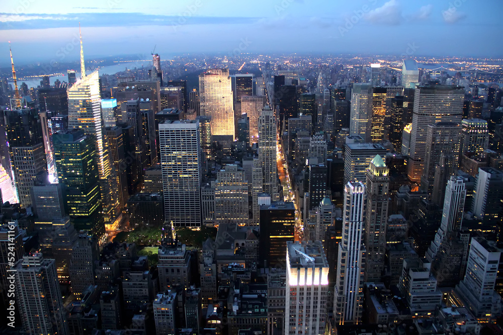 New York Buildings in Manhattan.