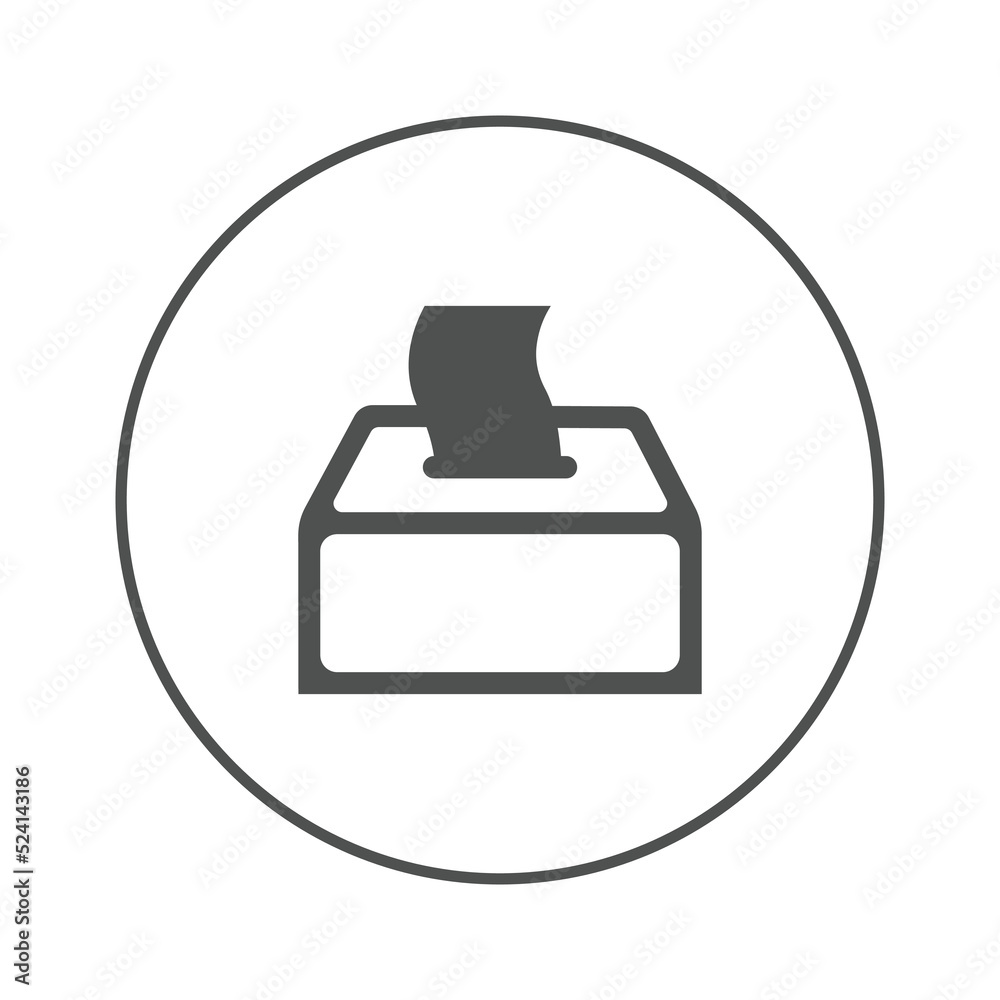 Cleanse tissue paper box icon | Circle version icon | Cleanse tissue paper box icon | Circle version icon |