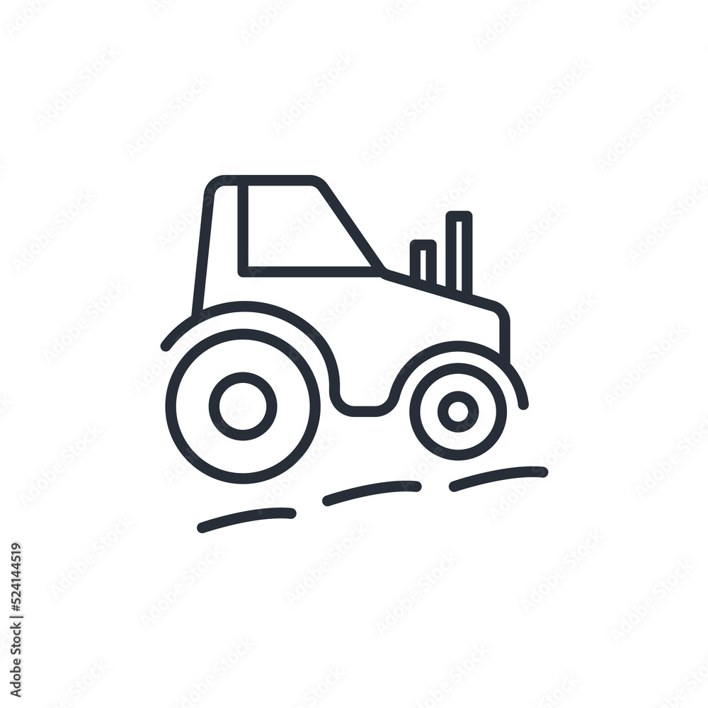 Tractor icons symbol vector elements for infographic web Tractor icons symbol vector elements for infographic web