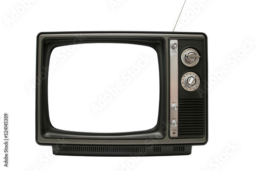 An old/vintage black and white television. © DW labs Incorporated