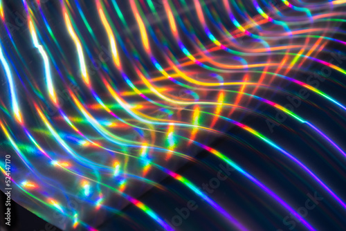 Prismatic Chromatic Holographic Aesthetic Neon Lights lines blur texture background
