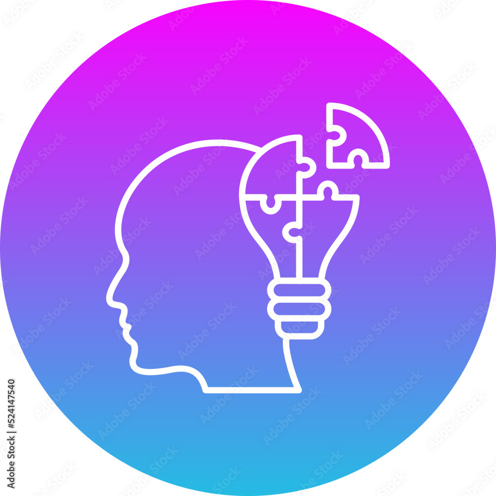 Strategy Gradient Circle Line Inverted Icon Strategy Gradient Circle Line Inverted Icon