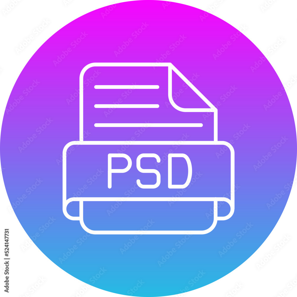 Psd Gradient Circle Line Inverted Icon Psd Gradient Circle Line Inverted Icon