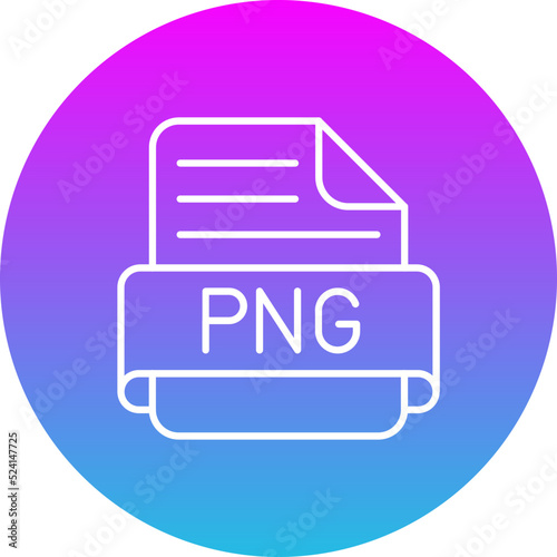 Png Gradient Circle Line Inverted Icon