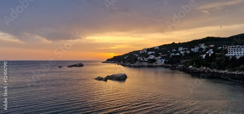 sunset over the sea