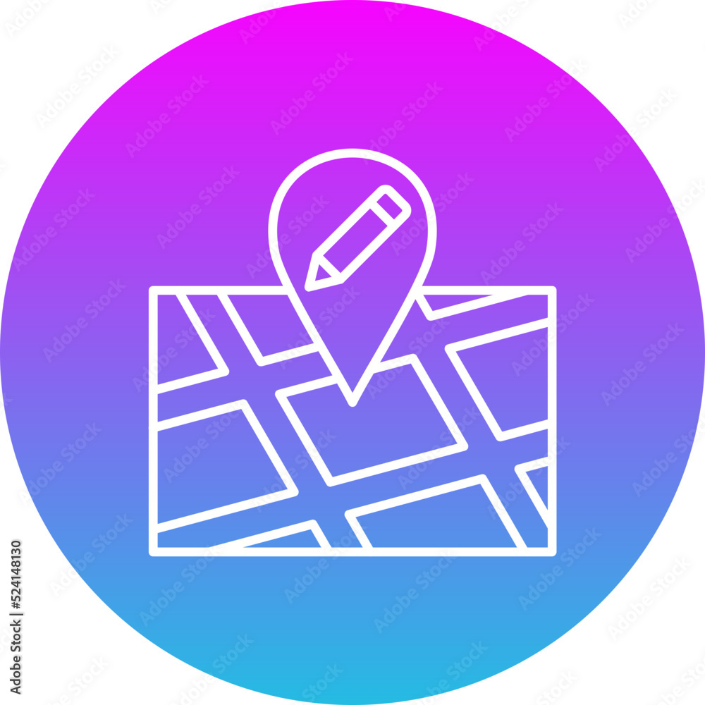 Edit Gradient Circle Line Inverted Icon Edit Gradient Circle Line Inverted Icon