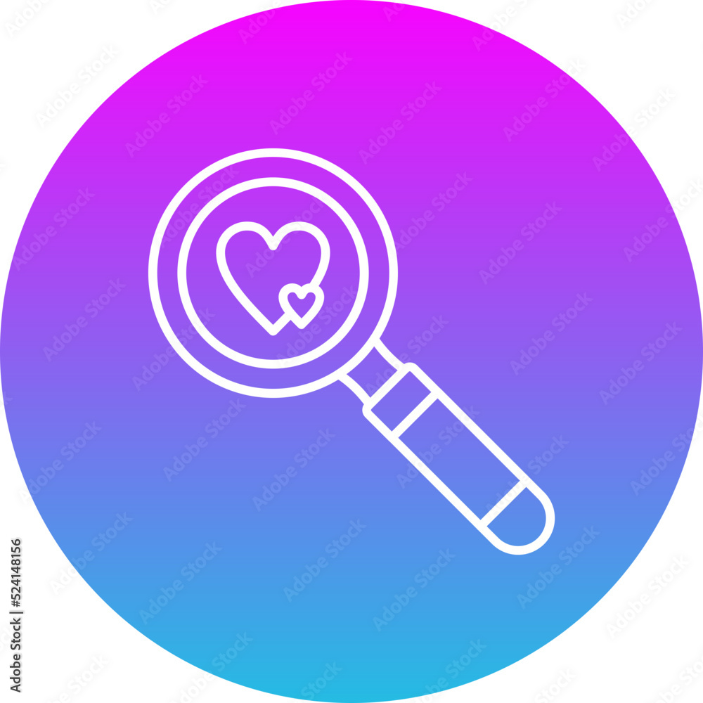 Search Gradient Circle Line Inverted Icon Search Gradient Circle Line Inverted Icon