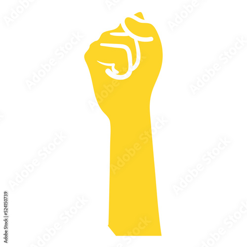 Isolated raise hand gesture icon Vector