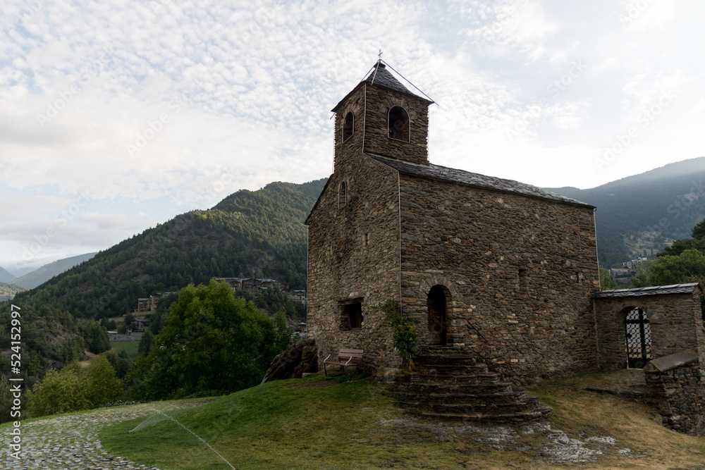 Església de Sant Cristòfol d’Anyós church in the mountains of andorra