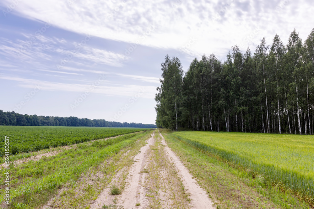 unpaved highway in rural areas