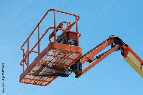 telescopic platform crane machine work lift hydraulic lifter