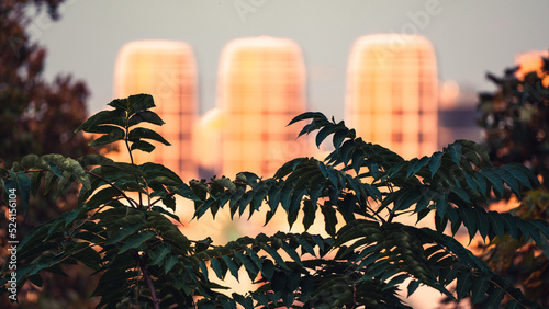 Photography Defocused view of 3 towers in Bratislava, Slovakia