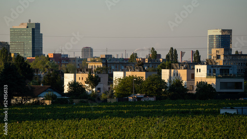 Photography Sunrise over the city in Bratislava, Slovakia
