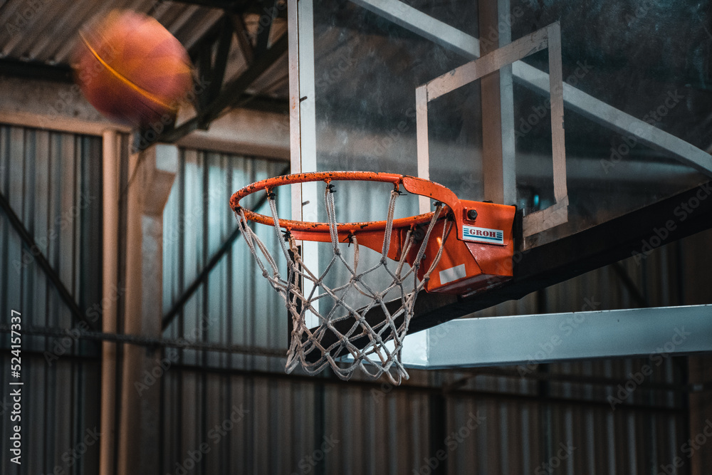 Basketball hoop and net