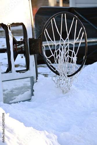 Fallen Basketball Hoop