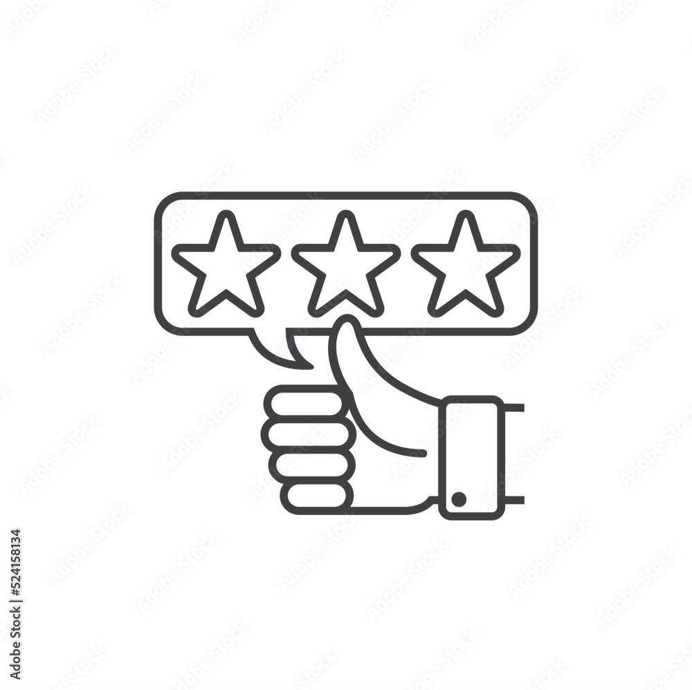 illustration of thumb up, okay icon, recommended icon, guaranteed and quality symbol. vector art.