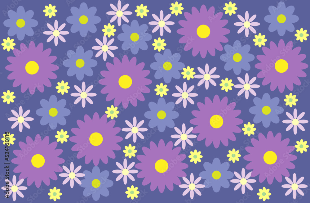 Seamless pattern with flowers. Seamless pattern with flowers.