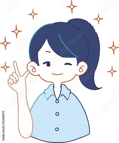 自信満々にアイデアを提案する人物もイラスト