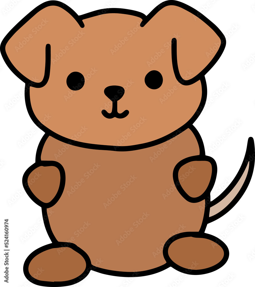 Obraz premium Cute animal character for kids and baby illustration