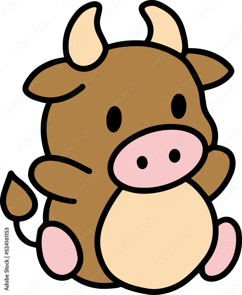 Fototapeta premium Cute animal character for kids and baby illustration