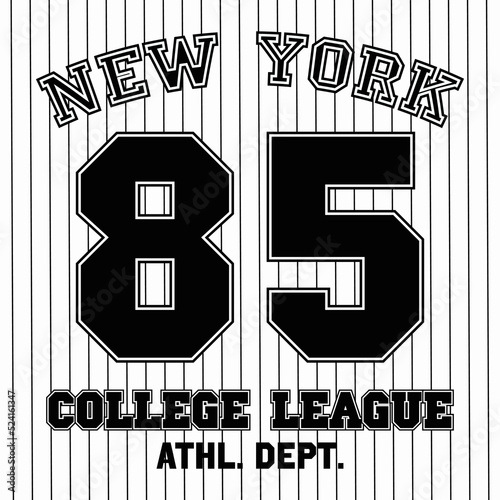 t-shirt graphic designs, New York sports wear typography emblems