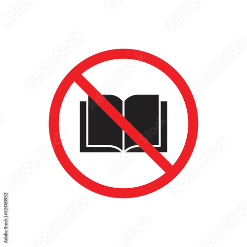 No book sign icon design isolated on white background. vector illustration