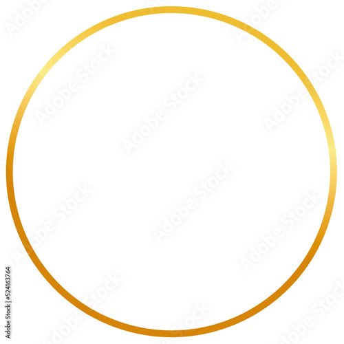 Gold Circle Frame