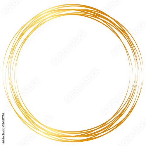 Gold Circle Frame