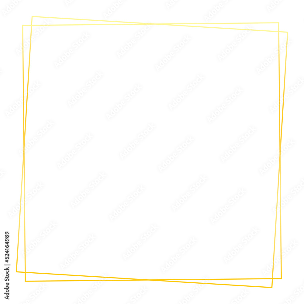 Gold square frame png Stock Illustration Adobe Stock