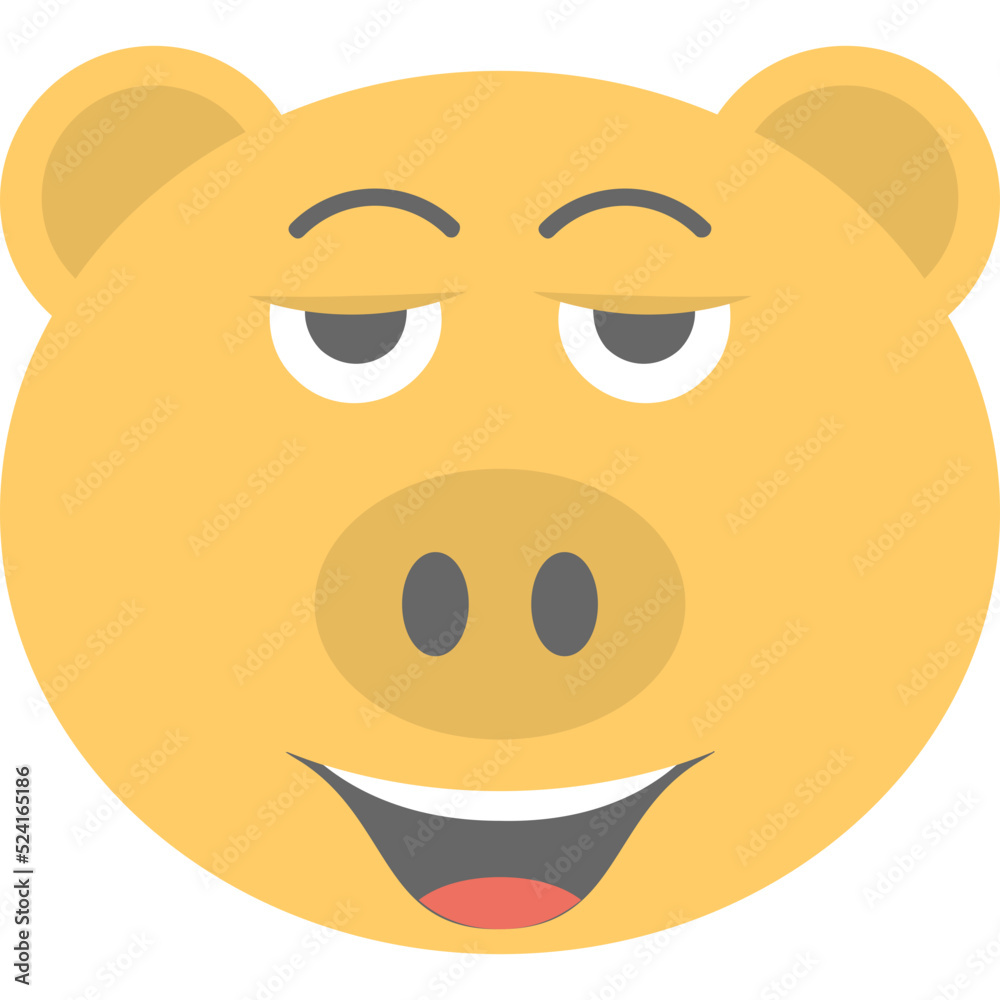 Fototapeta premium Pig Emoji